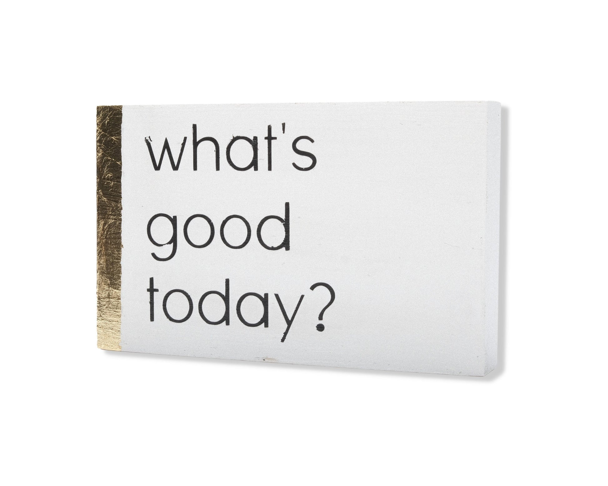 What's good today, custom wood block sign, inspirational quote, motivation, self care, gift for her, gift for him, home decor wooden magenta