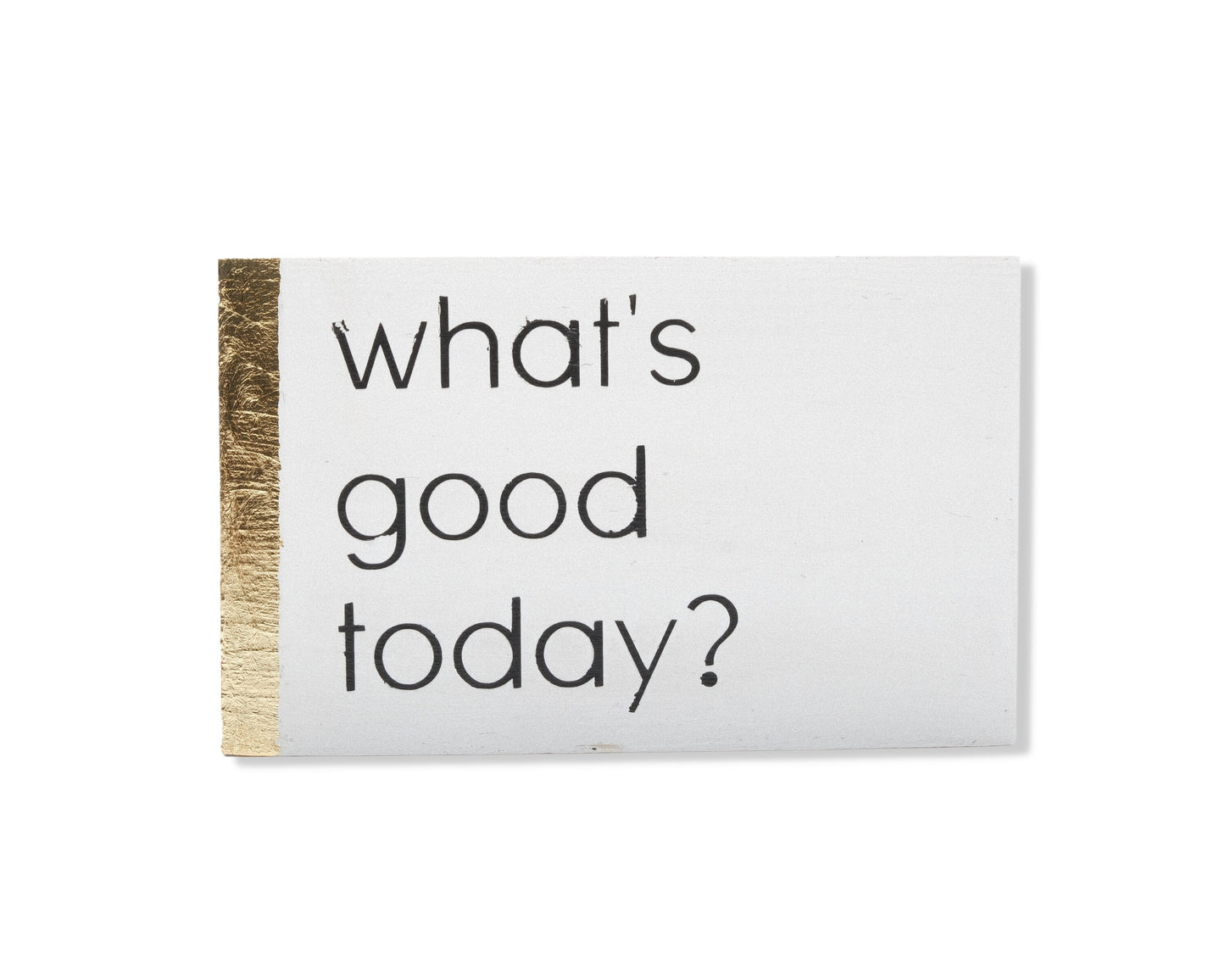 What's good today, custom wood block sign, inspirational quote, motivation, self care, gift for her, gift for him, home decor wooden magenta