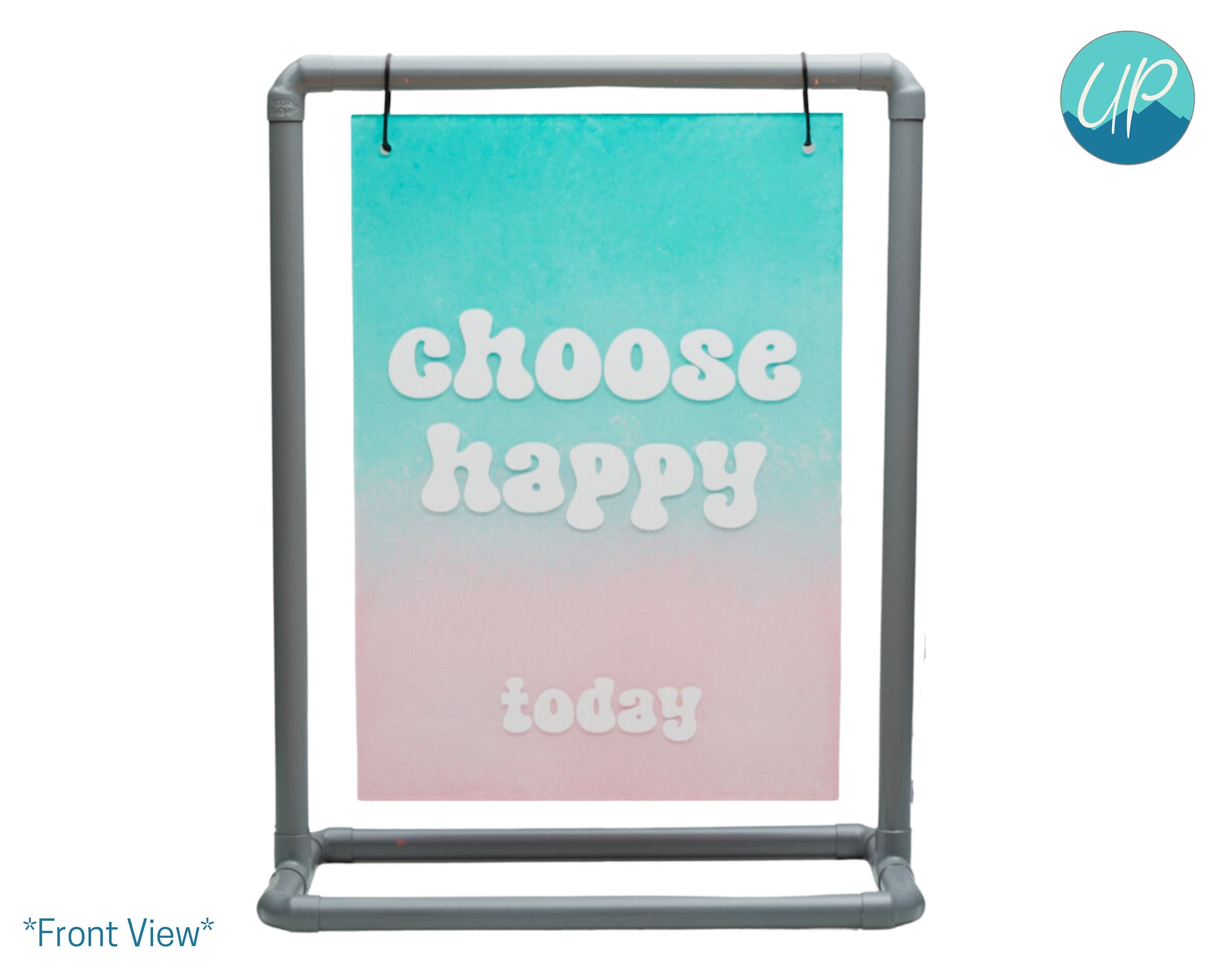 Choose Happy Today Blue to Pink Ombre Wall Art, Self Care Inspirational Quotes, A4 Wall Art, Happy Place, Best Friend Gifts, Gifts for Her